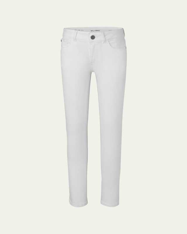 Chloe Stretch Skinny Jeans, Snow, Size 2-8